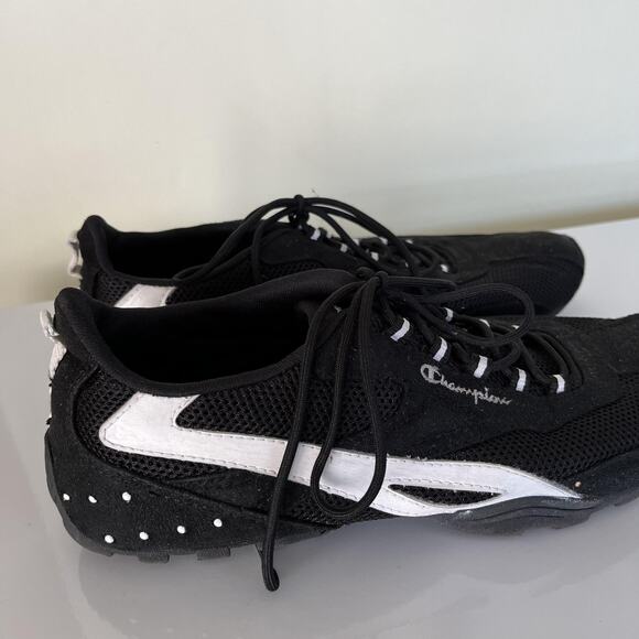 Champion Shoes Womens Size 9 Black White Running Cross Training Mesh Sneakers - Picture 2 of 11